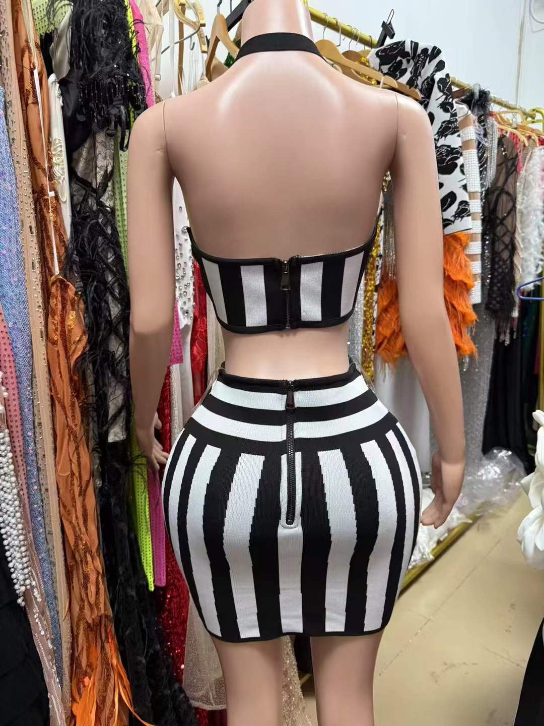 Zebra Skirt Set