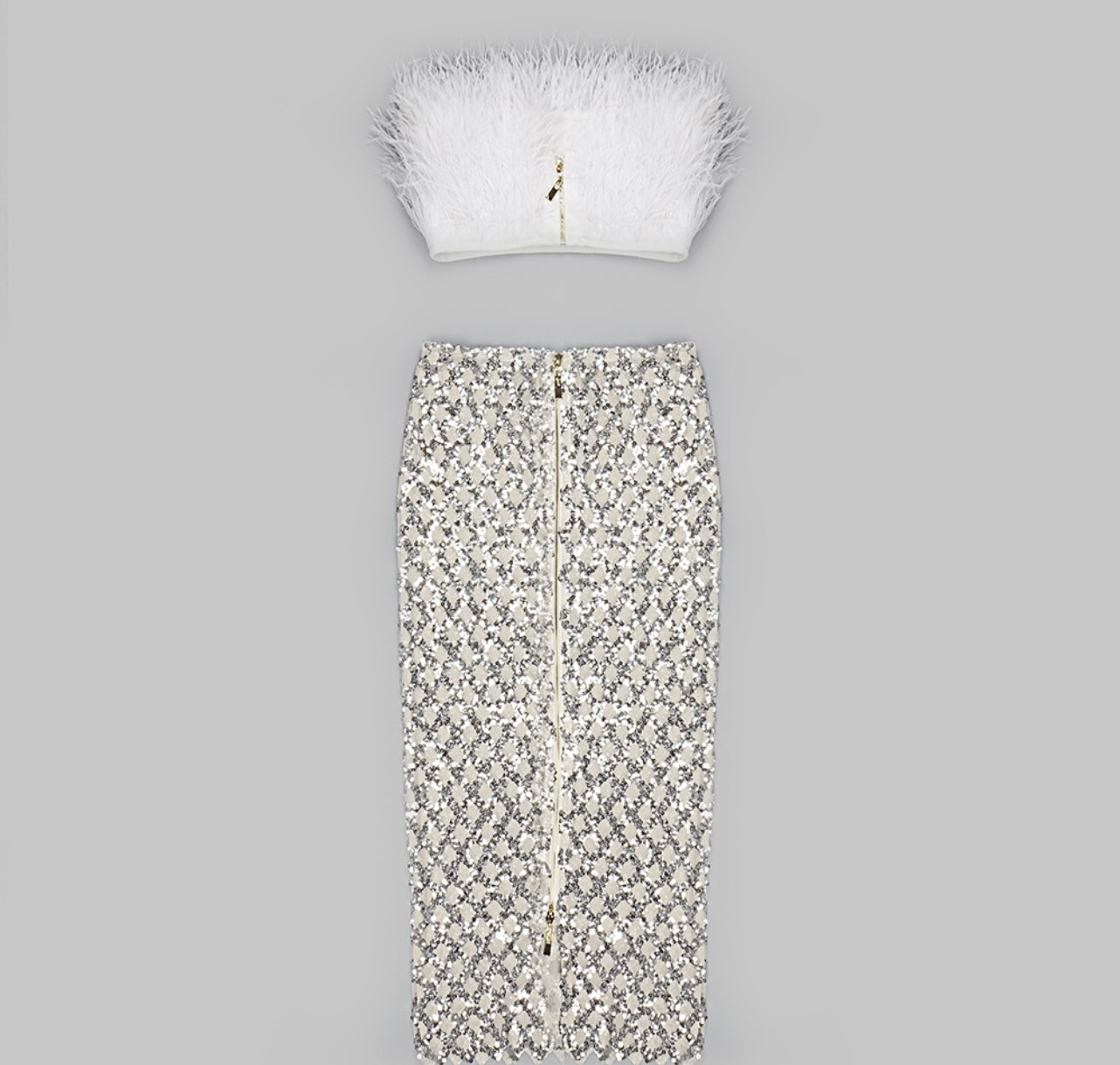 Fuzzy Skirt set