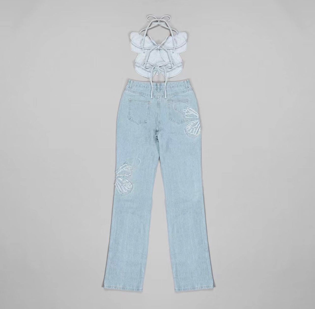 Butterfly Denim Set