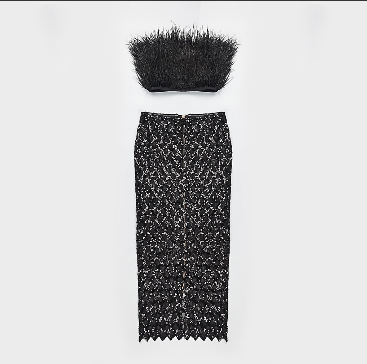 Fuzzy Skirt set