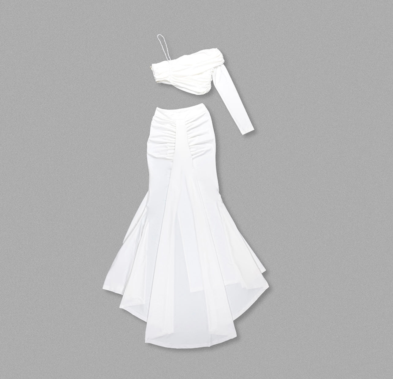 Paris White Skirt Set