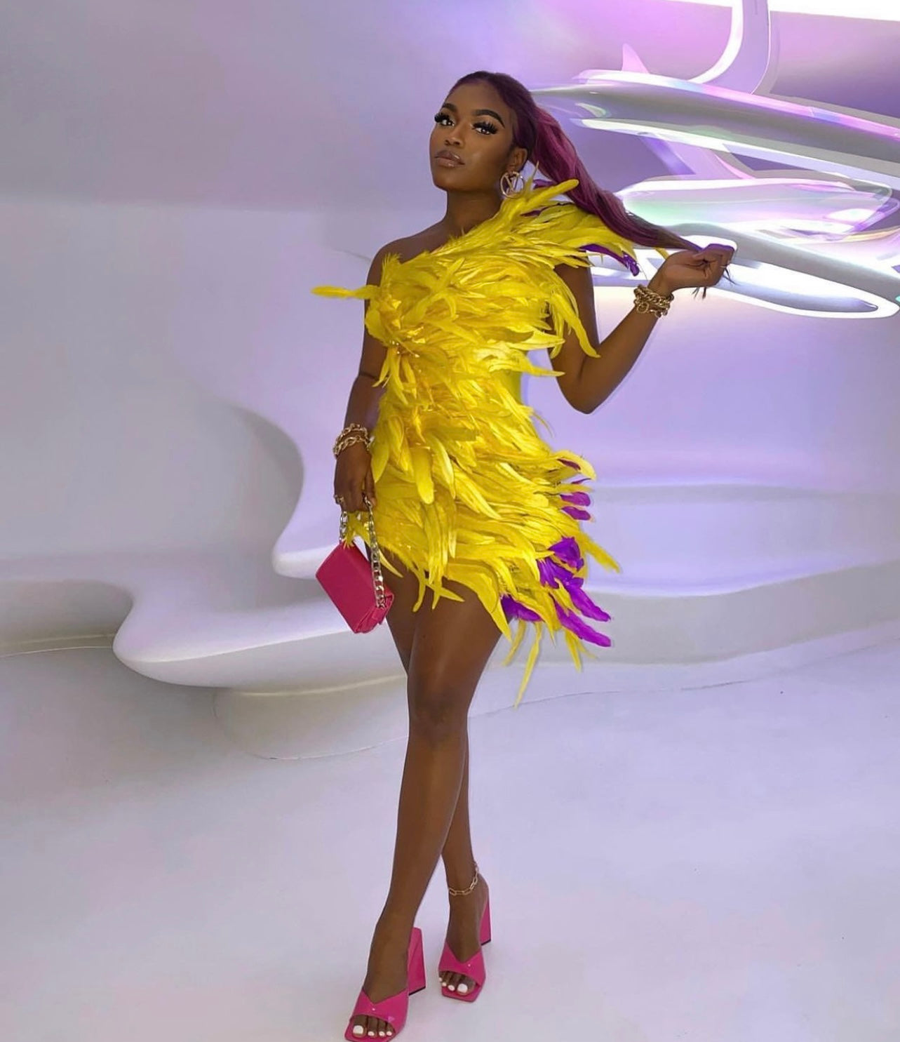 Sashana Feather Dress