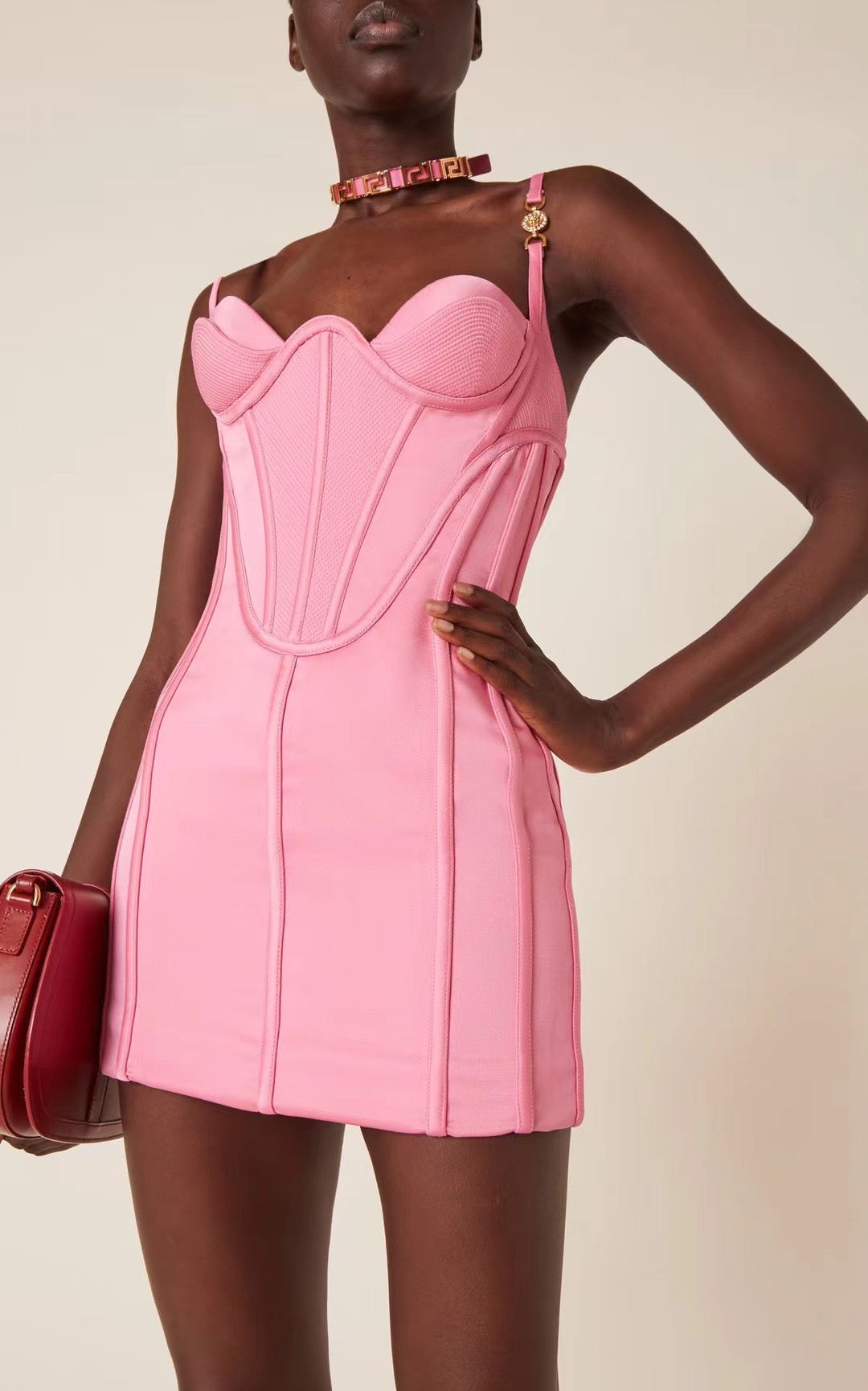Pretty Pink Bandage Dress